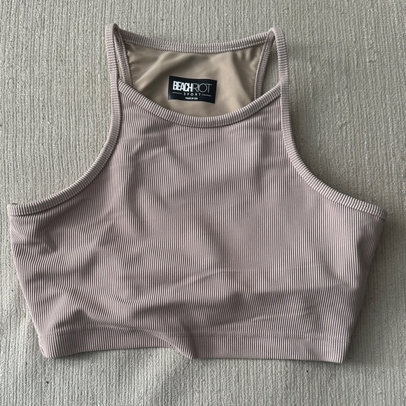 Beach Riot Neutral Ribbed Top - Picture 1 of 3